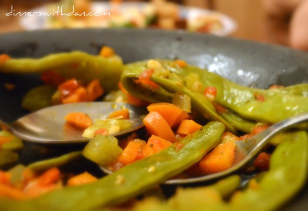 Kristen's Braised Romano Beans
